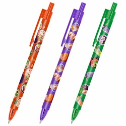 Ручка шариковая автоматическая с принтом FUNSTER "TASTY FOOD", корпус soft-touch, СИНЯЯ, пишущий узел 0,7 мм, линия письма 0,35 мм, 144403 - фото 17000779