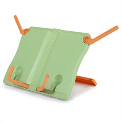 Подставка для книг и учебников ЮНЛАНДИЯ, регулируемый наклон, ABS-пластик, светло-зеленая, 237898 - фото 17000899