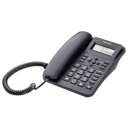 Телефон TEXET TX-264, АОН, спикерфон, тон/импульсный режим, часы/будильник, SOS, повтор, черный, 127218 - фото 17000923