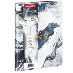 Тетрадь на кольцах А5 180х220, 120л, под кожу, BRAUBERG VISTA, Пернатые, 405207 - фото 17000976