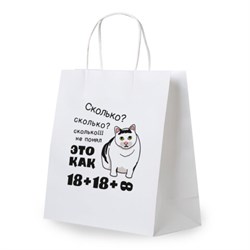 Пакет подарочный (1 штука) 26х13х32см (L) "Сколько?", крафт, ЗОЛОТАЯ СКАЗКА, 700856 - фото 17001412