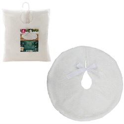 Новогодний коврик под елку, белый, 60 см, полиэстер, подвес, ЗОЛОТАЯ СКАЗКА, 592157 - фото 17003272