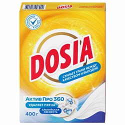 Стиральный порошок-автомат 400 г, DOSIA Optima "Альпийская свежесть", 3265586 - фото 17005138