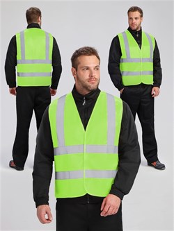 Жилет сигнальный ProfLineBase СОП-4 (тк.Полиэфир,100), желтый - фото 17008190