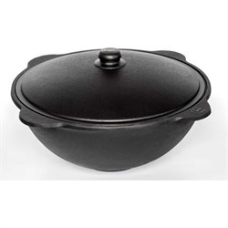 Чугунный узбекский казан Davr Metall казан3,5(плоск) - фото 17018534