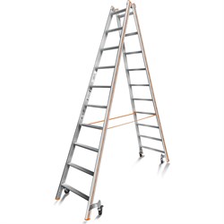 Передвижная стремянка Эйфель Комфорт - Профи 210 Роллер - фото 17024582