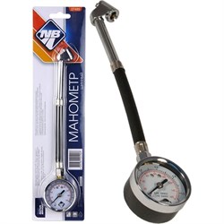 Металлический удлиненный гибкий шинный манометр Nova Bright 7489 - фото 17024763