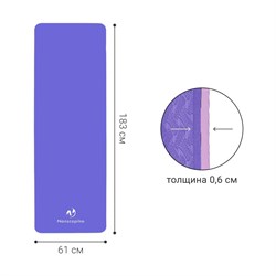 Спортивный коврик для йоги и пилатеса Nonstopika Relax - фото 17025079