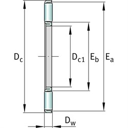 Подшипник DINROLL AXK0821 - фото 17028450