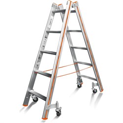 Передвижная стремянка Эйфель Комфорт - Профи 205 Роллер - фото 17031391