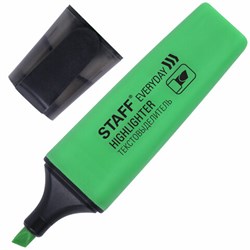 Текстовыделитель STAFF "EVERYDAY HL-638", ЗЕЛЕНЫЙ, линия 1-5 мм, 151639 - фото 17057797