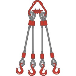 Четырехветвевой канатный строп ТамбовТехСнаб 4СК - фото 17063393