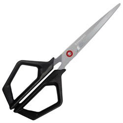 Ножницы BRAUBERG "Super black" 170 мм, черные, 3-х сторонняя заточка, ручки из ABS пластика, 238854 - фото 17067281