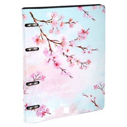 Тетрадь на кольцах А5 (180х220 мм), 80 листов, под кожу, клетка, BRAUBERG VISTA, Inspiration, 112124 - фото 17072399