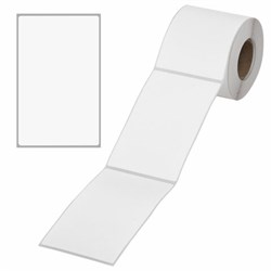 Термоэтикетки ЭКО, 75х120 мм, 300 этикеток в ролике, прозрачная подложка из пленки, 114525 - фото 17072449