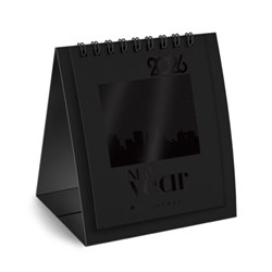 Календарь-домик настольный на гребне, 2026 г., BRAUBERG, 110х120 мм, ЧЕРНЫЙ, 117282 - фото 17072585