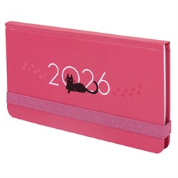 Еженедельник датированный 2026 с резинкой 171х93 мм, BRAUBERG, твердый, УФ-ЛАК, 64 л., "Кот", 117349 - фото 17072601