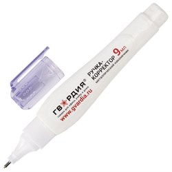 Ручка-корректор ГВАРДИЯ, 9 мл, металлический наконечник, 227573 - фото 17072881