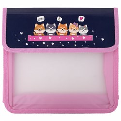 Папка для тетрадей ЮНЛАНДИЯ А5, пластик, 2 отделения, клапан на липучке, "Dream Team", 271490 - фото 17073042