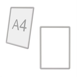 Рамка POS для ценников, рекламы и объявлений А4, ПРОЗРАЧНАЯ, без защитного экрана, 290702 - фото 17073273
