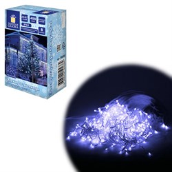Электрогирлянда-бахрома уличная 25х0,7 м, 400 LED, холодный белый, 220 V, контроллер, ЗОЛОТАЯ СКАЗКА, 592552 - фото 17073613