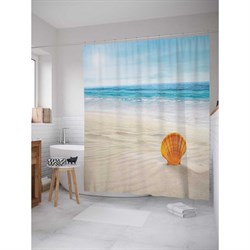 Шторка-занавеска для ванной JoyArty Песчаная ракушка - фото 17074395