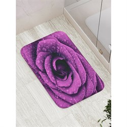 Противоскользящий коврик для ванной, сауны, бассейна JoyArty Роза в росе - фото 17076201