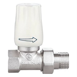 Прямой резьбовой латунный радиаторный кран DOUBLE-LIN LL3050A (1/2") - фото 17076239