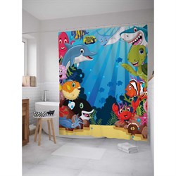 Шторка-занавеска для ванной JoyArty Океан представлений - фото 17079403