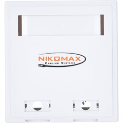 Настенная розетка NIKOMAX NMC-WO2UD2-FT-ST-WT - фото 17079463