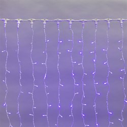 Гирлянда Neon-Night ДОЖДЬ занавес 2х1,5м, белый провод, 360LED синие - фото 17079823