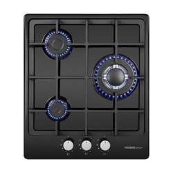 Газовая варочная панель HOMSair HGE433TGCBK - фото 17081219