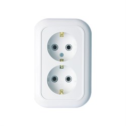 Двухместная розетка Кунцево-Электро ВАЛЕНТИНА РС16-830 - фото 17081793