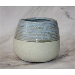 Кашпо SCHEURICH Kübel Mica lightblue grey - фото 17083420