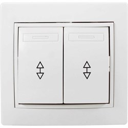 Проходной двухклавишный выключатель Jilion 9533140 - фото 17084421