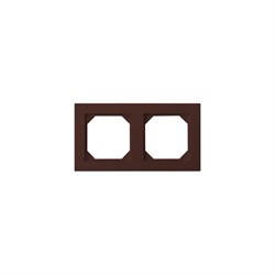 Двойная рамка для розеток LIREGUS Эпсилон K14-245-02 - фото 17098626