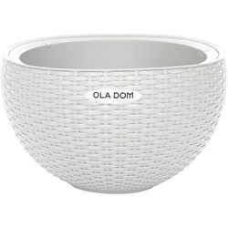 Круглое кашпо Ola Dom ELLASTIK RATTAN - фото 17098800