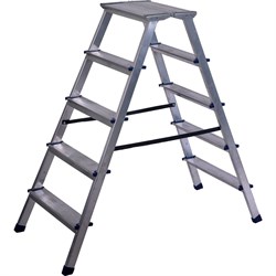 Двухсторонняя алюминиевая стремянка STAIRS AMP205 - фото 17100620