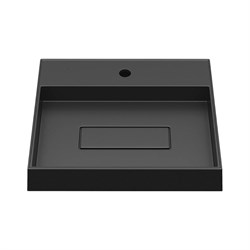 Накладная кварцевая прямоугольная раковина для ванной uperwood Tanos Quartz - фото 17101372