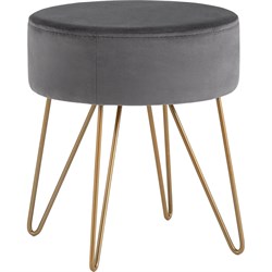 Пуф Стул Груп Спейси велюр серый - фото 17103307