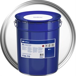 Эмаль Selkor ПФ-115 белая 25 кг - фото 17104994