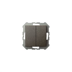 Двухклавишный выключатель LIREGUS Эпсилон IJ5 10-003-01 - фото 17107219