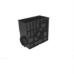 Универсальный пластиковый пескоуловитель для лотков пластиковых Gidrolica 828 - фото 17107310