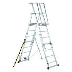 Телескопическая лестница-платформа Zarges ЦАП - фото 17108091