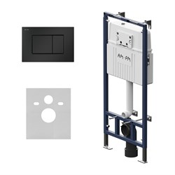 Инсталляция для подвесного унитаза AM.PM MasterFit с клавишей ProC S, матовый черный - фото 17108847