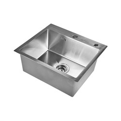 Кухонная мойка из нержавеющей стали WISENT с сифоном 5044 (50x44см) WS35044/WGER013 - фото 17110775