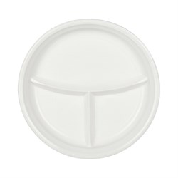 Одноразовая пластиковая тарелка Комус Стандарт - фото 17111326