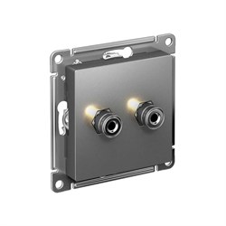 Двухместная аудиорозетка Systeme Electric AtlasDesign - фото 17111608