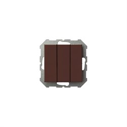 Трехклавишный выключатель LIREGUS Эпсилон - фото 17113405