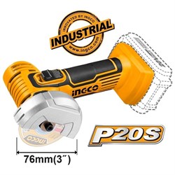 Аккумуляторная угловая шлифовальная машина INGCO INDUSTRIAL - фото 17114979